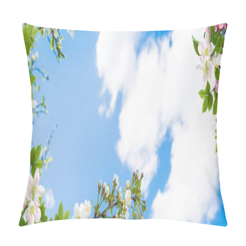 Personality  3d Flower , Butterfly Sky And Flower Home Brick Wall Background Pillow Covers