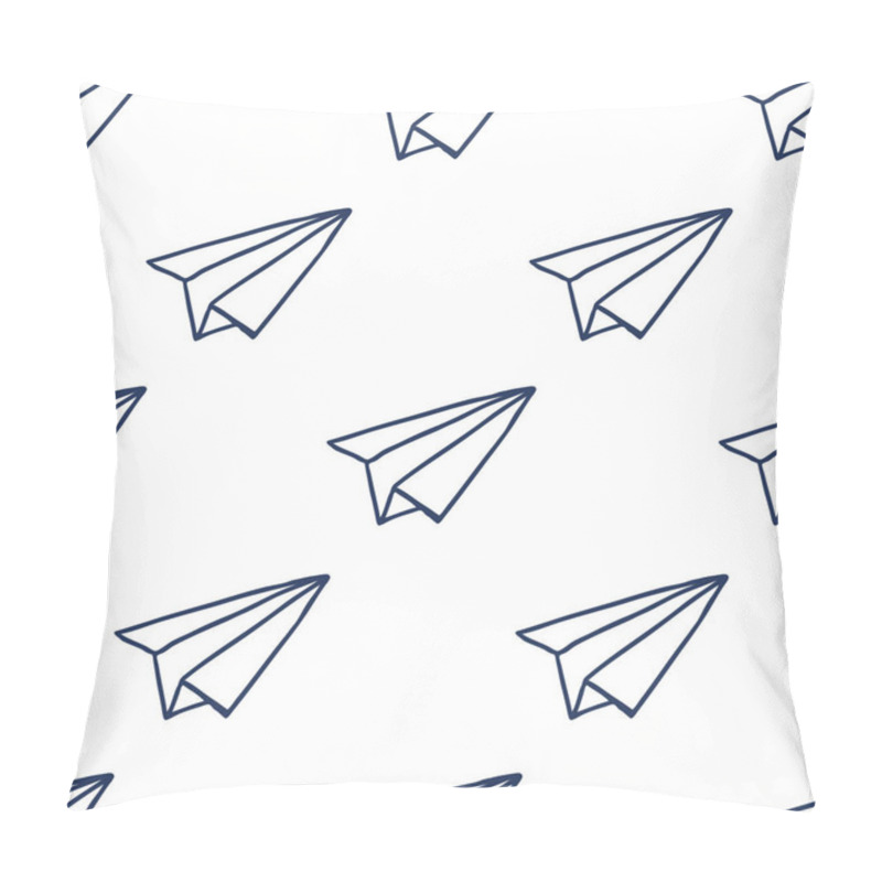 Personality  Paper Plane Seamless Doodle Pattern Pillow Covers