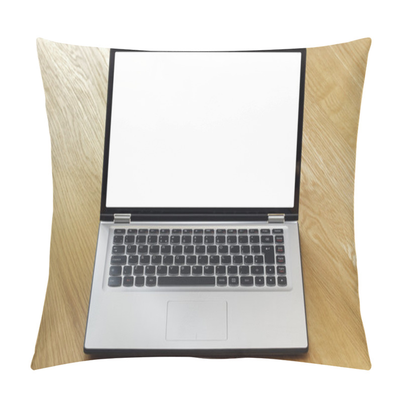 Personality  Laptop With Blank Screen Pillow Covers