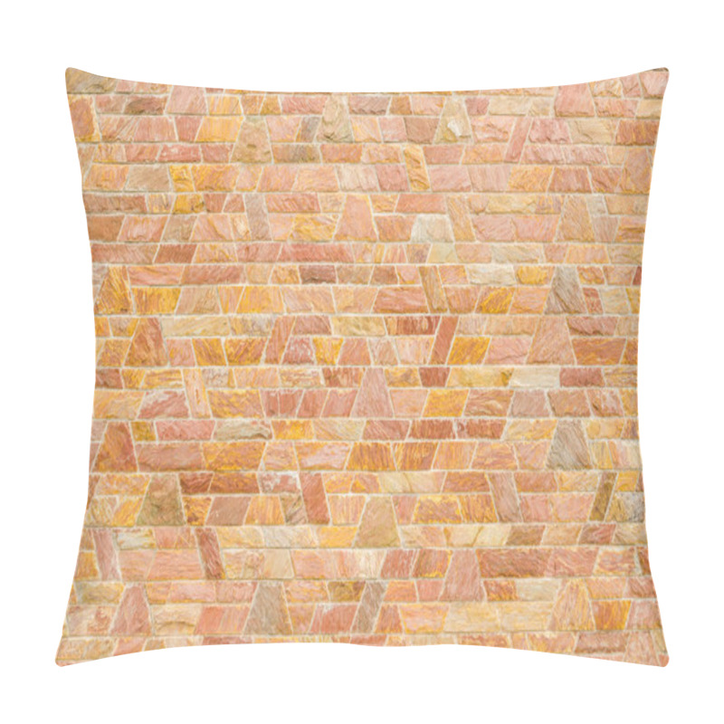 Personality  Pattern Of Red Slate Stone Wall Surface Pillow Covers