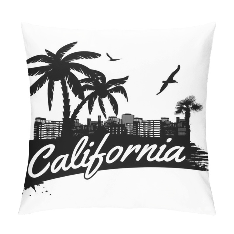 Personality  California Poster Pillow Covers