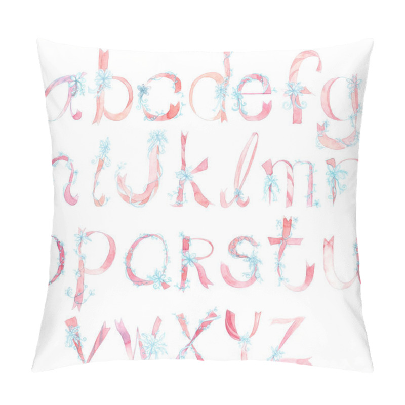 Personality  Flower And Ribbon Alphabet Pillow Covers