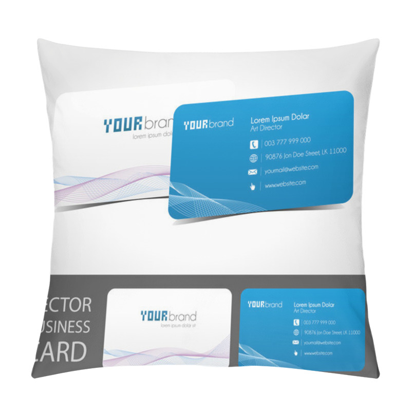 Personality  Business Card | Blue Pillow Covers