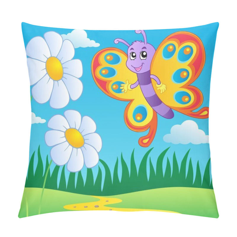 Personality  Butterfly Theme Image 2 Pillow Covers