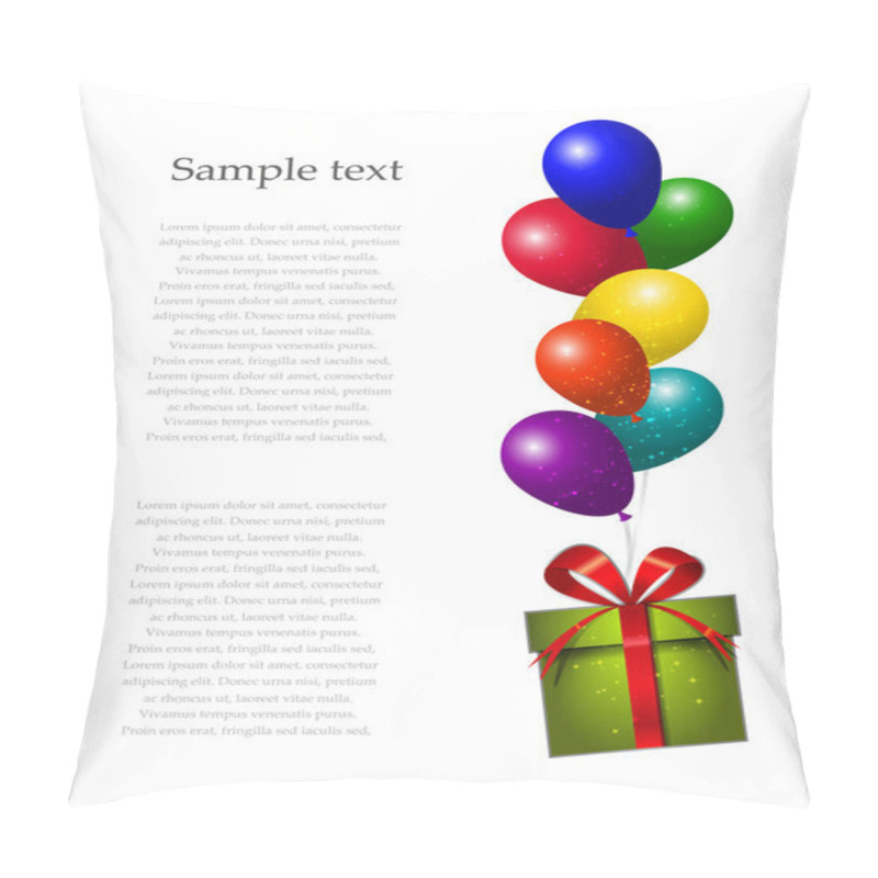 Personality  Vector Hot Air Balloons Background Pillow Covers