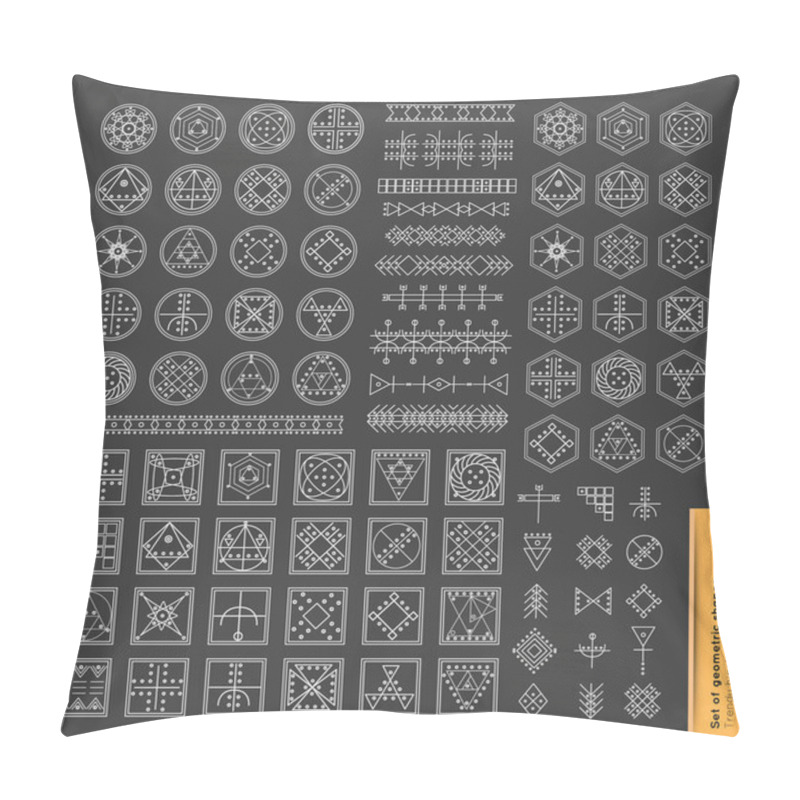 Personality  Geometric Monochrome Shapes. Pillow Covers