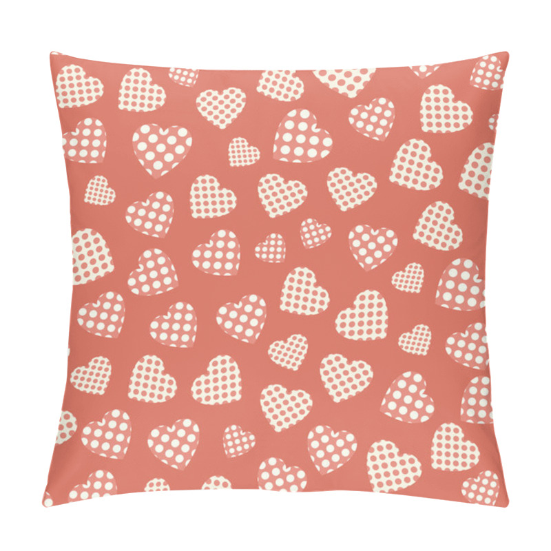 Personality  Seamless Pattern With Hearts Pillow Covers