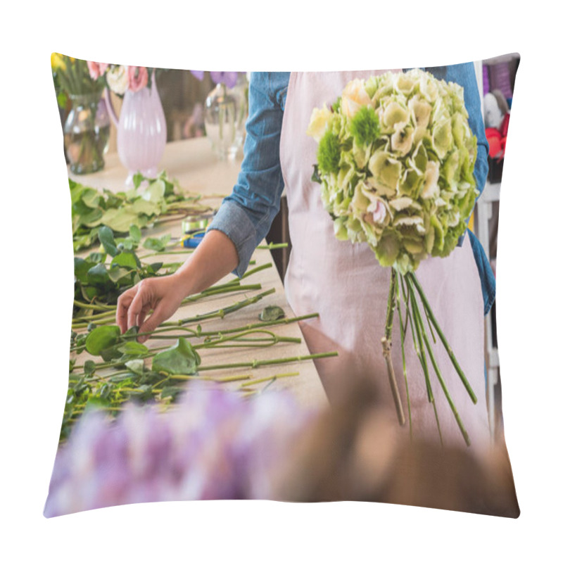 Personality  Florist Arranging Flowers Pillow Covers