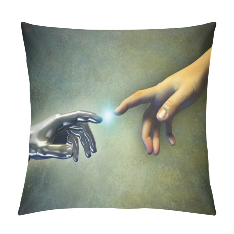 Personality  Hands Touching Pillow Covers