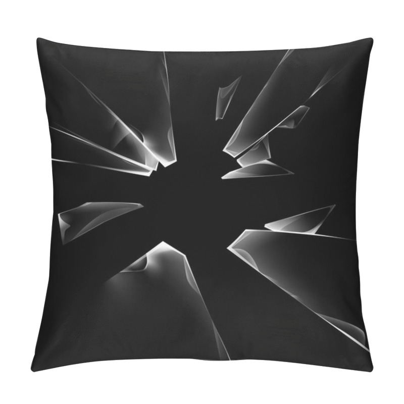 Personality  Vector Broken Shattered Crack Glass Window Pillow Covers