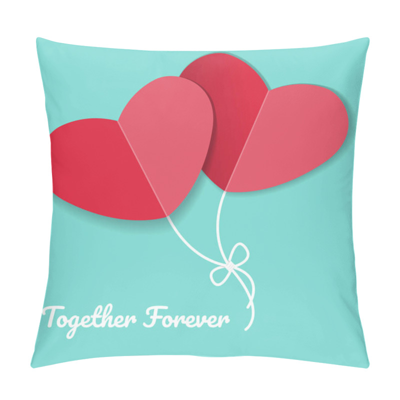 Personality  Paper Red Heart Pillow Covers