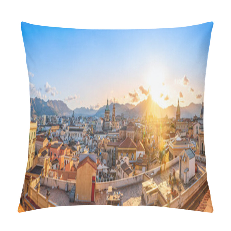 Personality  The Skyline Of Palermo While Sunset, Italy Pillow Covers