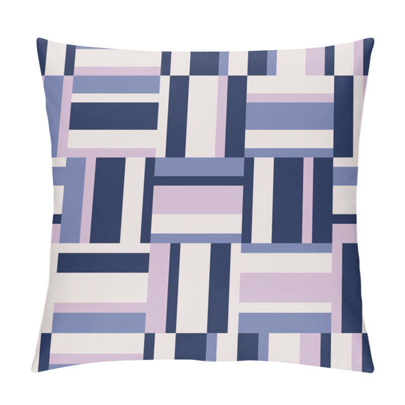 Personality  Seamless Geometric Retro Pattern With Horizontal And Vertical Stripes Pillow Covers