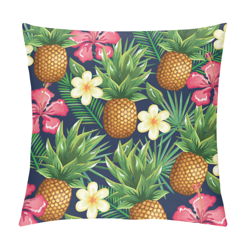 Personality  Tropical Garden With Pineapple Pillow Covers