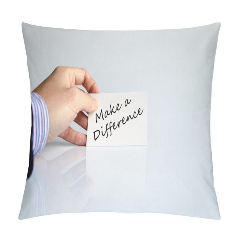 Personality  Make A Difference Text Concept Pillow Covers