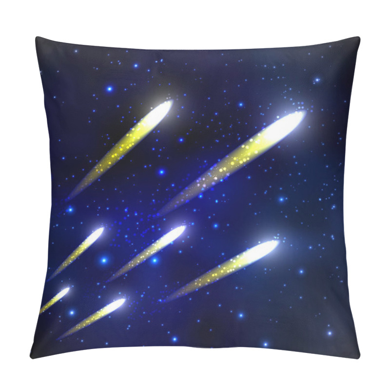 Personality  Comet In The Starry Sky Pillow Covers