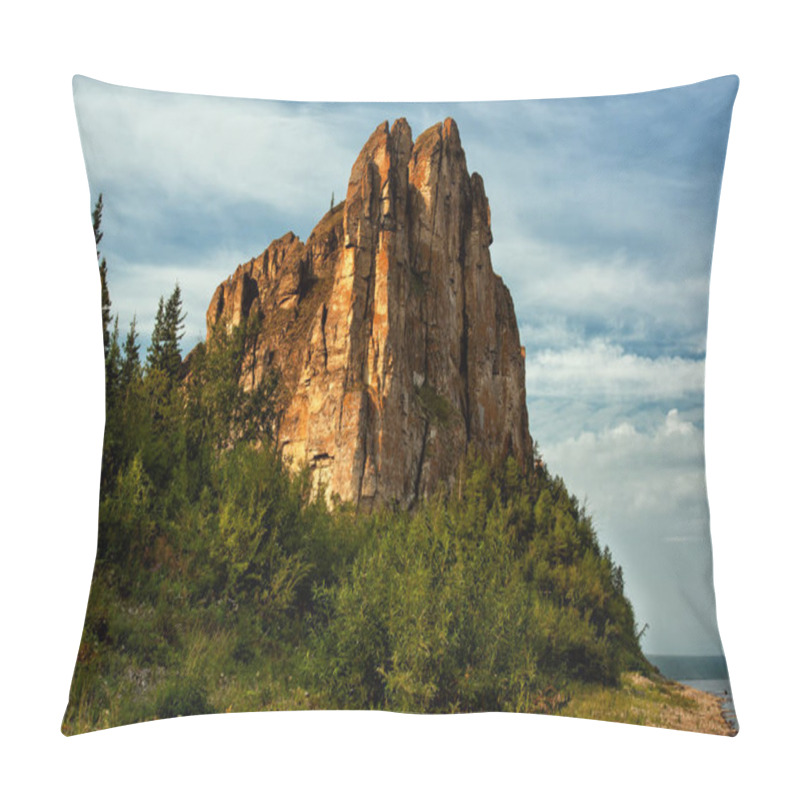 Personality  Sheer Limestone Cliffs And Forest.  Pillow Covers