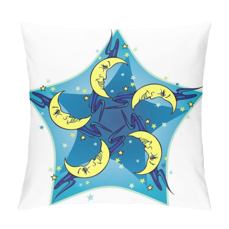 Personality  Five Moons Pillow Covers