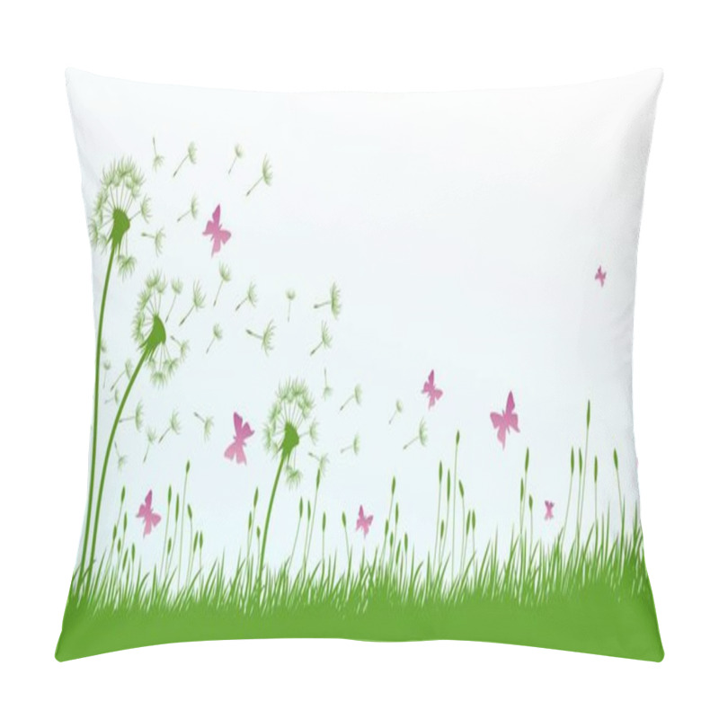 Personality  Dandelions With Butterflies.  Pillow Covers