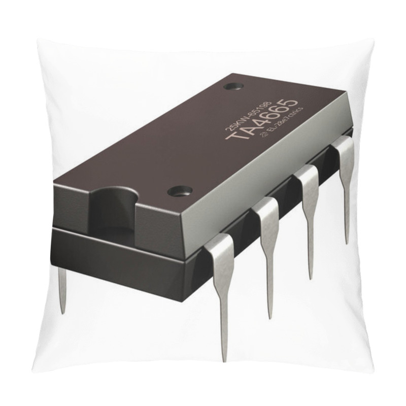 Personality  Integrated Circuit Or 8 Pin Micro Chip And New Information Technologies. Pillow Covers