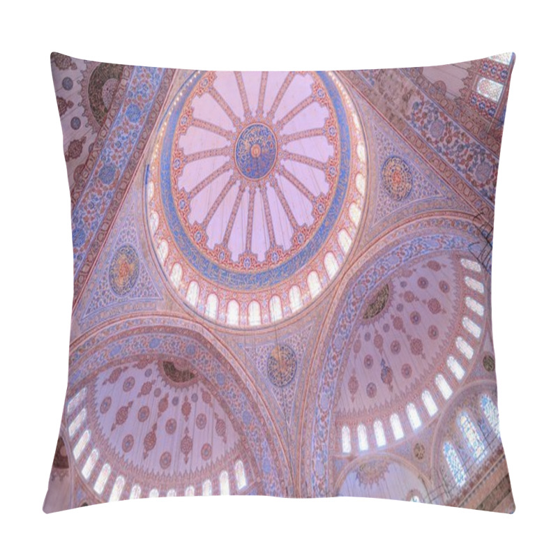 Personality  Blue Mosque In Istanbul, A Lot Of Sunlight Penetrates Through The Windows In The Domes Pillow Covers