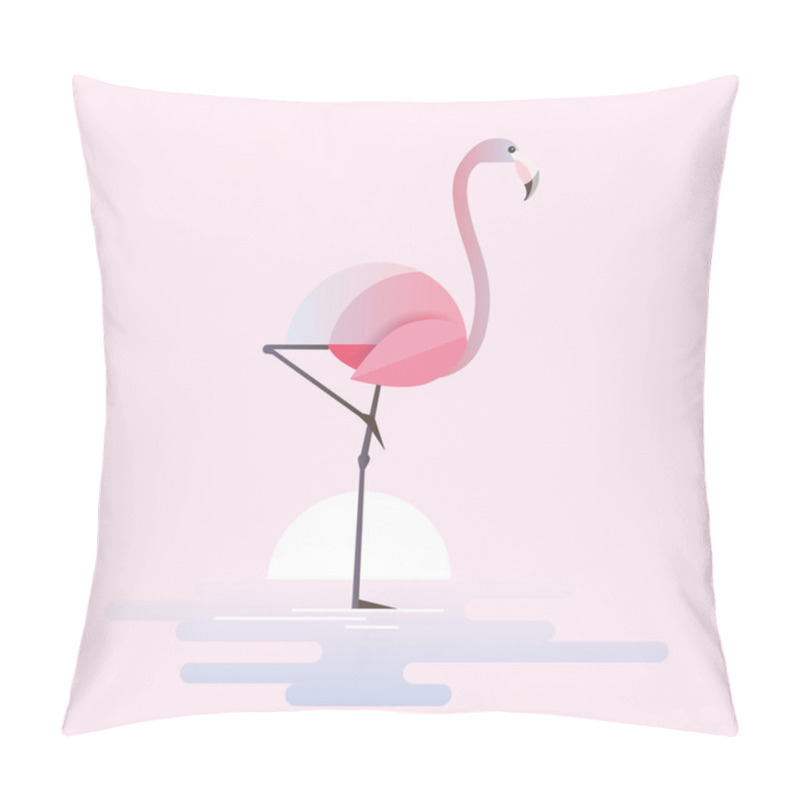 Personality  Standing Pink Flamingo  Pillow Covers