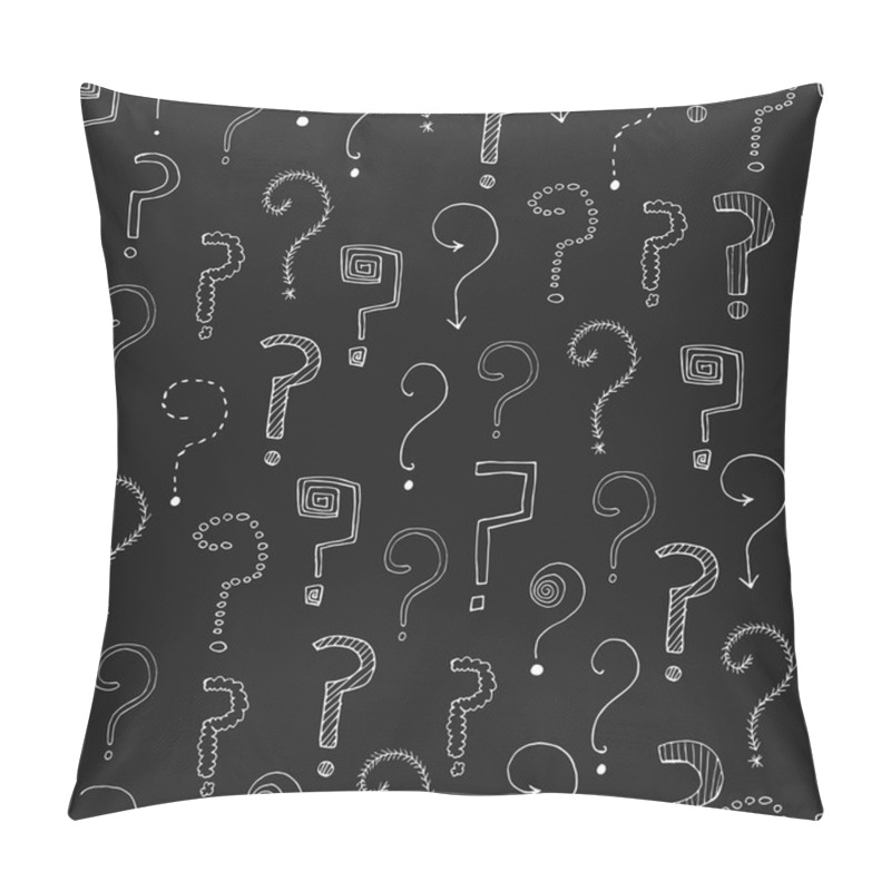 Personality  Pattern With Question Marks Pillow Covers