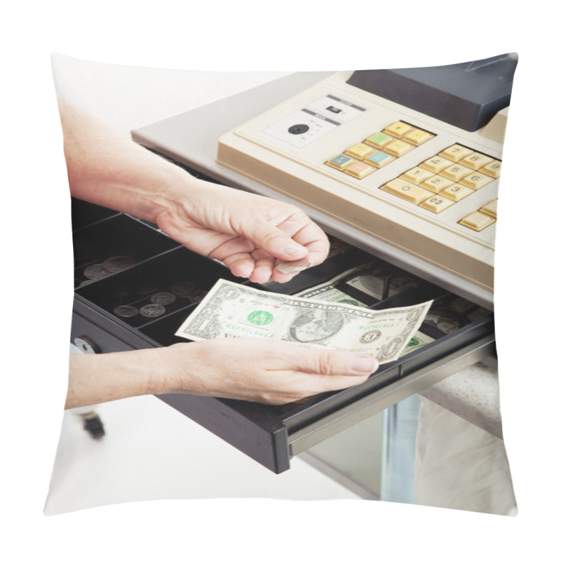 Personality  Cash Register - Small Change Pillow Covers