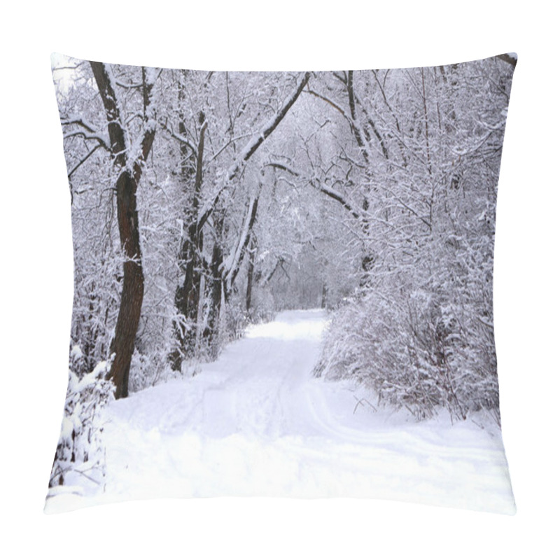 Personality  Alley In Snowy Morning Natural Nobody Rural, Pillow Covers