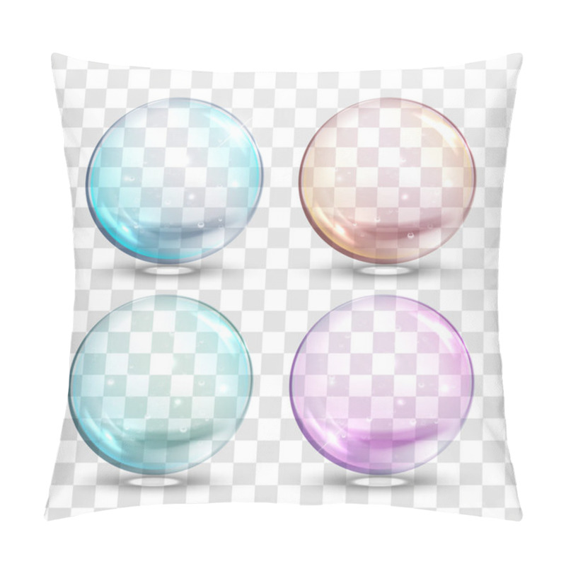 Personality  Vector Glass Ball With Air Bubbles Inside Pillow Covers