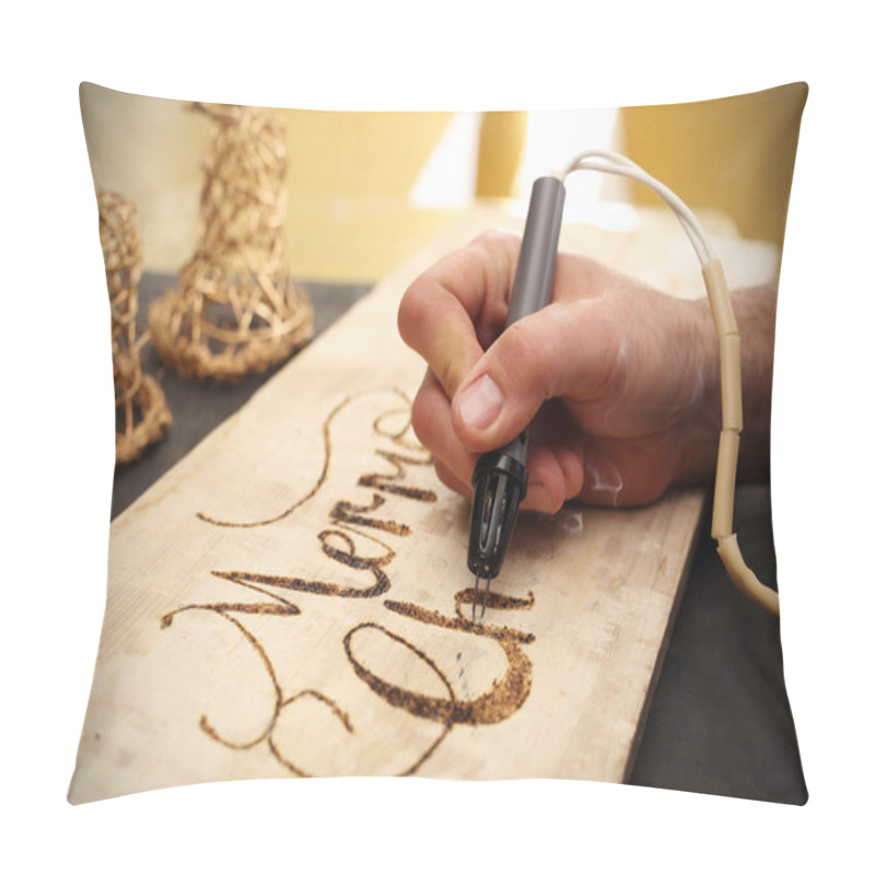 Personality  Pyrography, Wood Burning Inscriptions Pillow Covers