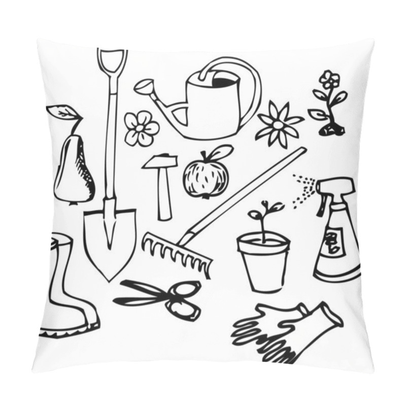 Personality  Garden Doodle Collection Pillow Covers