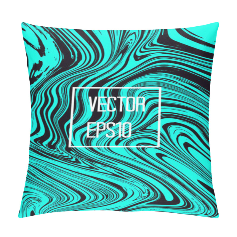 Personality  Abstract Card With Liquid Lines.  Pillow Covers