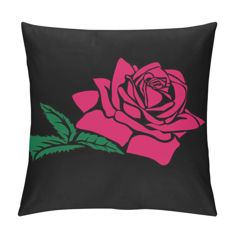 Personality  Rose Sketch Pillow Covers