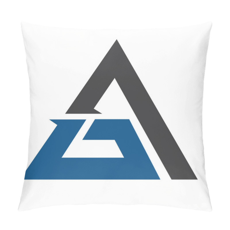 Personality  Simple And Creative Letter AG Logo Design. Pillow Covers