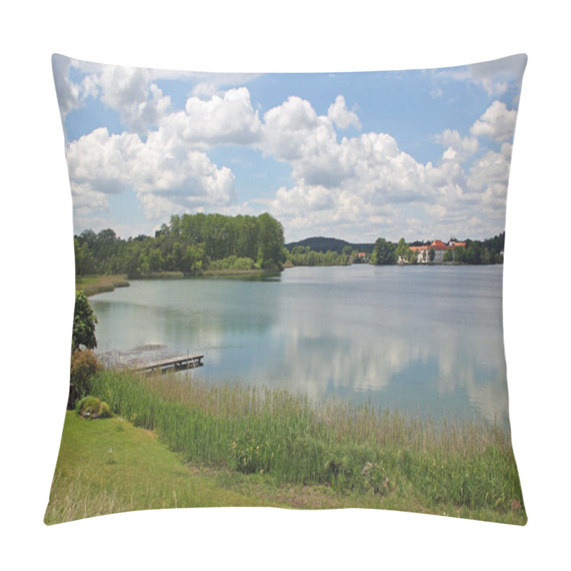 Personality  Idyllic Lake Seeon And Cloister, Germany Pillow Covers