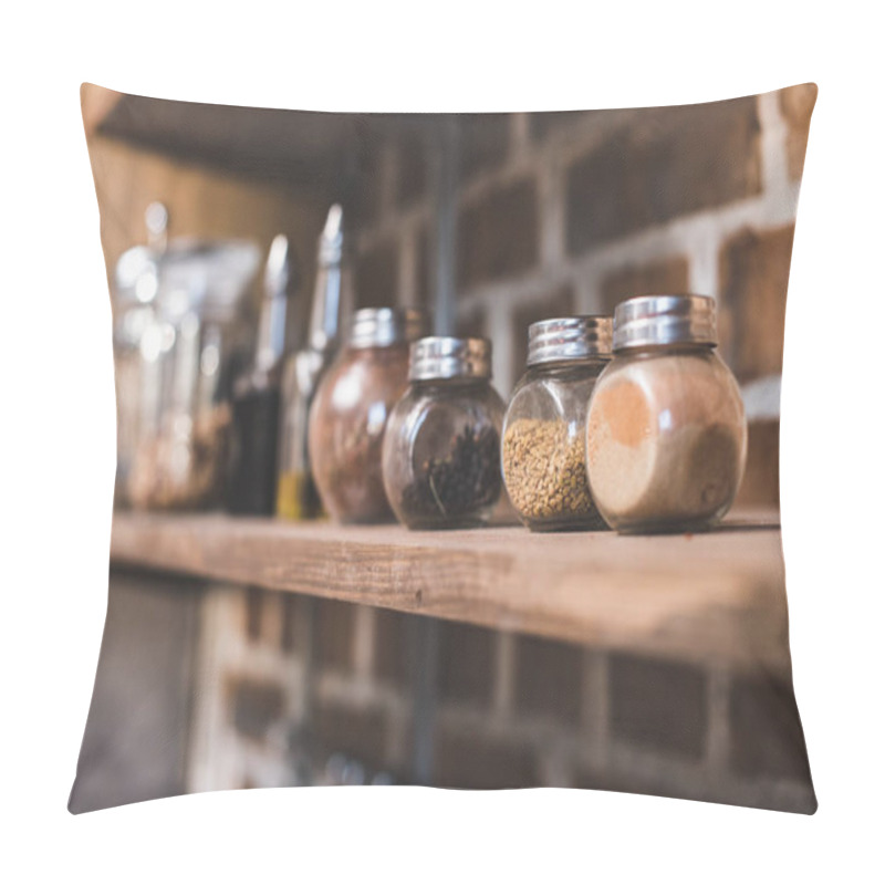 Personality  Spices In Jars Pillow Covers