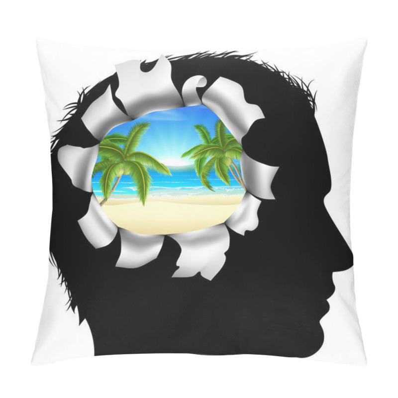 Personality  Thinking Of A Tropical Vacation Pillow Covers