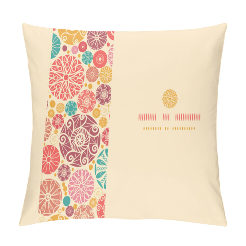 Personality  Abstract Decorative Circles Horizontal Seamless Pattern Background Pillow Covers