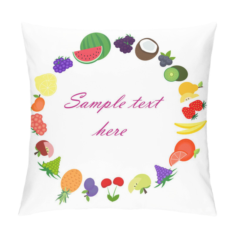 Personality  Fruits Circle Pillow Covers