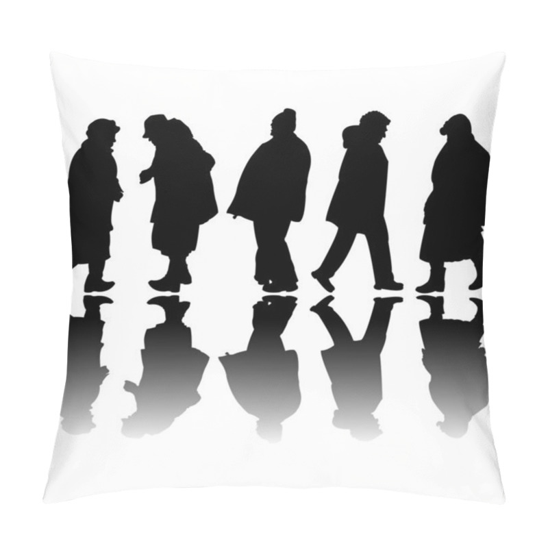 Personality  Old Black Silhouettes Pillow Covers