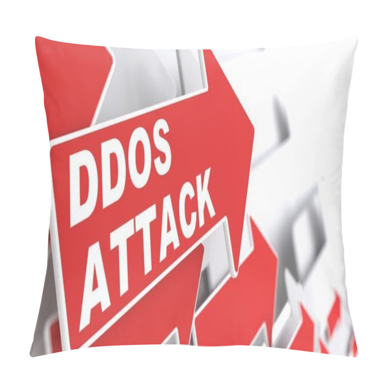 Personality  DDOS Attack. Information Concept. Pillow Covers