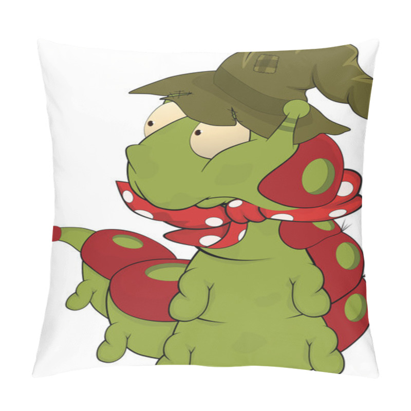 Personality  Kind Worm. Cartoon Pillow Covers