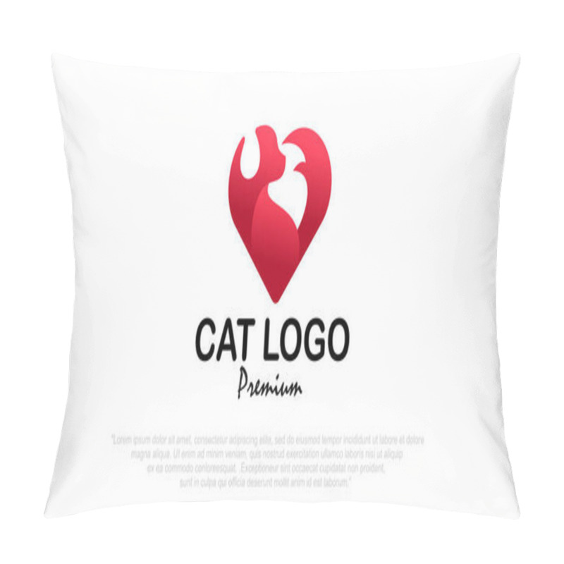 Personality  Dog Logo Design Vector Template. Dog Icon Logo Vector Pillow Covers