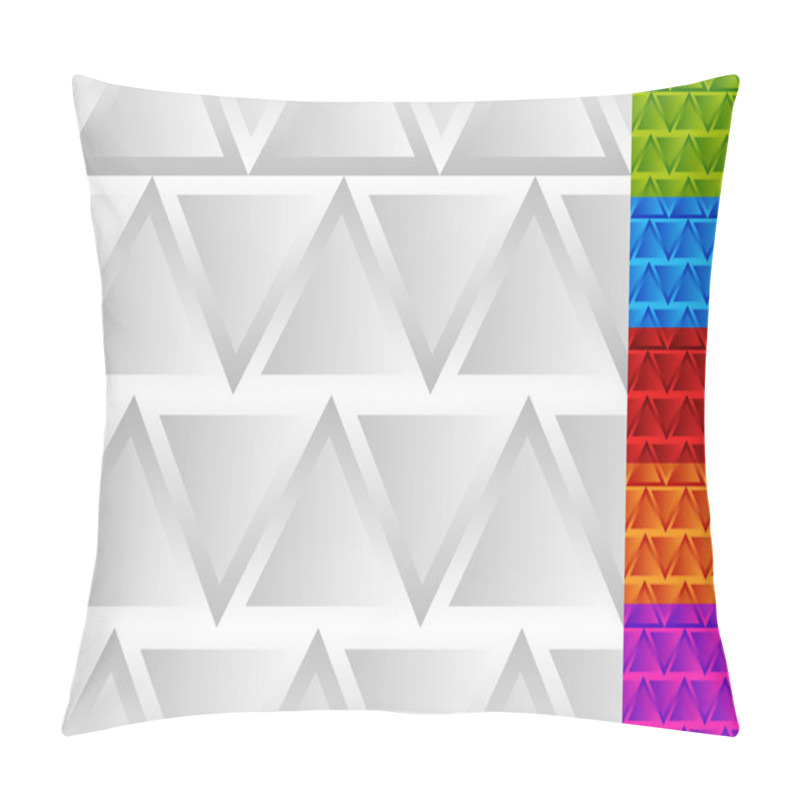 Personality  Abstract Patterns With Triangles Set Pillow Covers