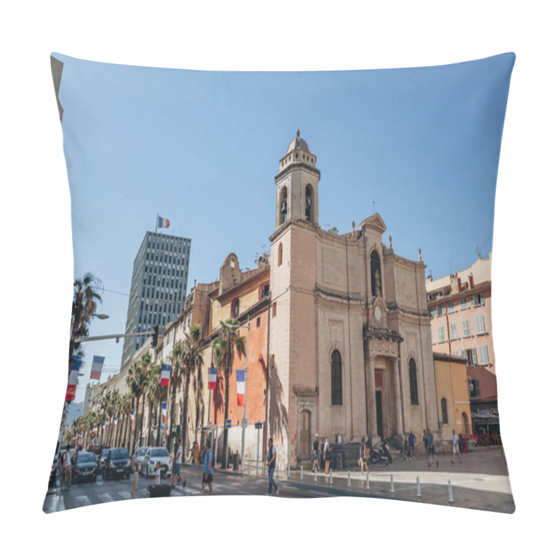 Personality  Toulon, France - July 10, 2024 : The Old City Centre Of Toulon, Southern France Pillow Covers