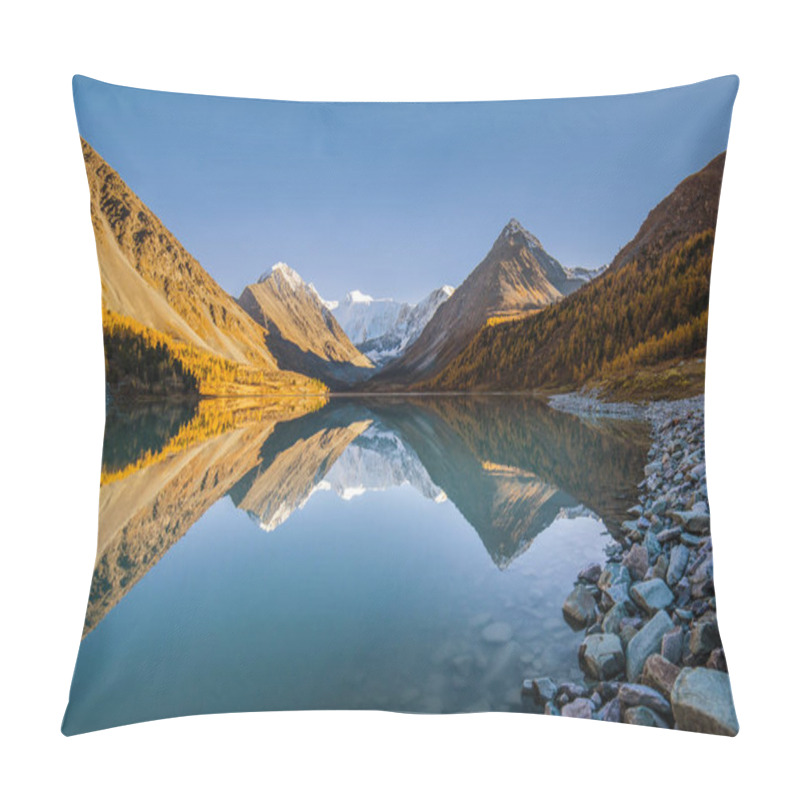 Personality  Belukha Mountain On Lake Akkem, Altai Republic, Russia Pillow Covers