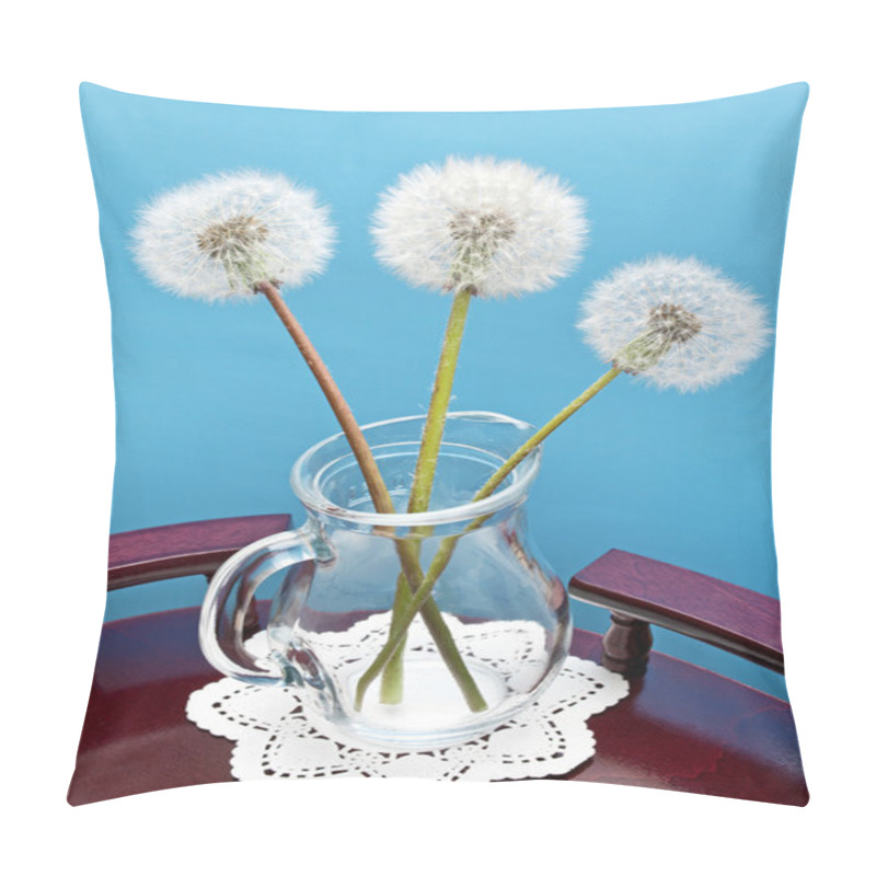 Personality  Dandelions On Blue Background Pillow Covers