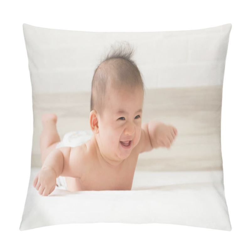 Personality  Head Steady When Held, Head Up 45, Prone, Hands Open Half Of Time And Using The Abdominal Support, Baby Development Stages Of 3 Month Old Concept Pillow Covers