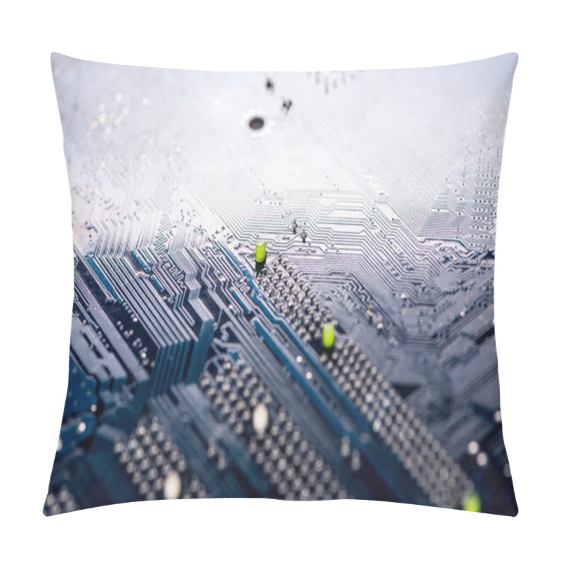 Personality  Standard Motherboard With Electrolytic Capacitors And Elements Pillow Covers